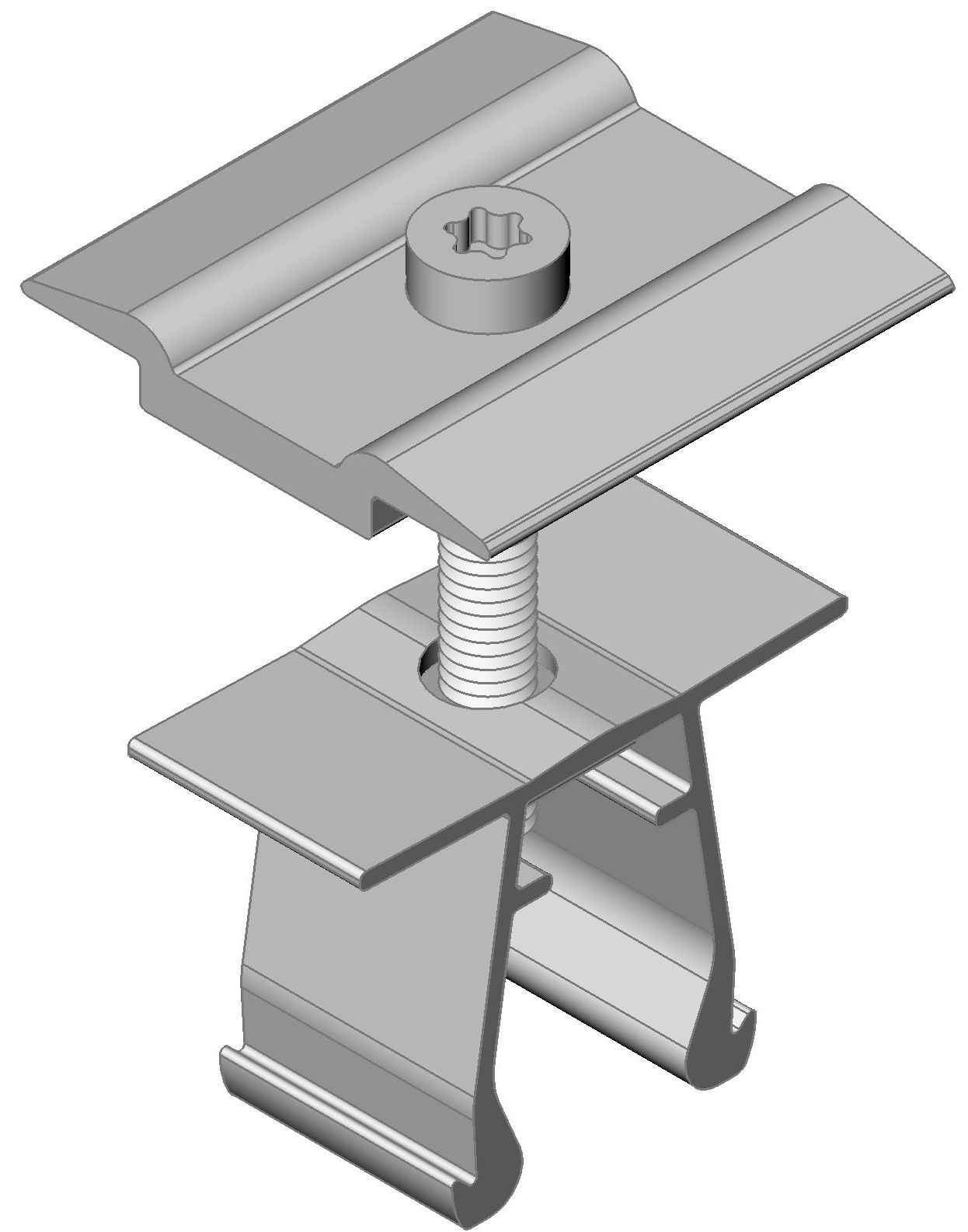 Easycklick Mittelklemme Silber